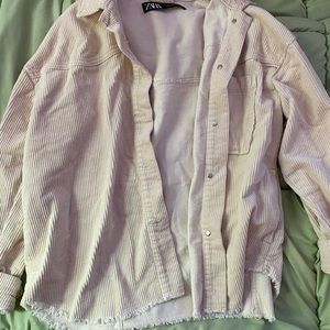 zara corduroy shacket
